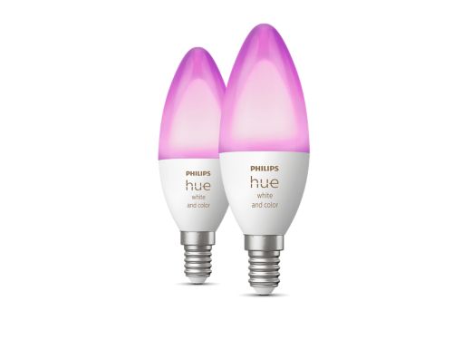 Hue White and Color Ambiance Flamme - Ampoule connectée E14 - (pack de 2)