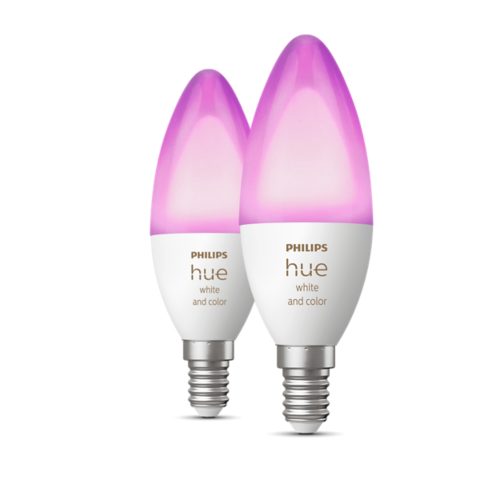 Sotel  Philips Hue White ambiance Flamme - Ampoule connectée E14 - (pack  de 2)