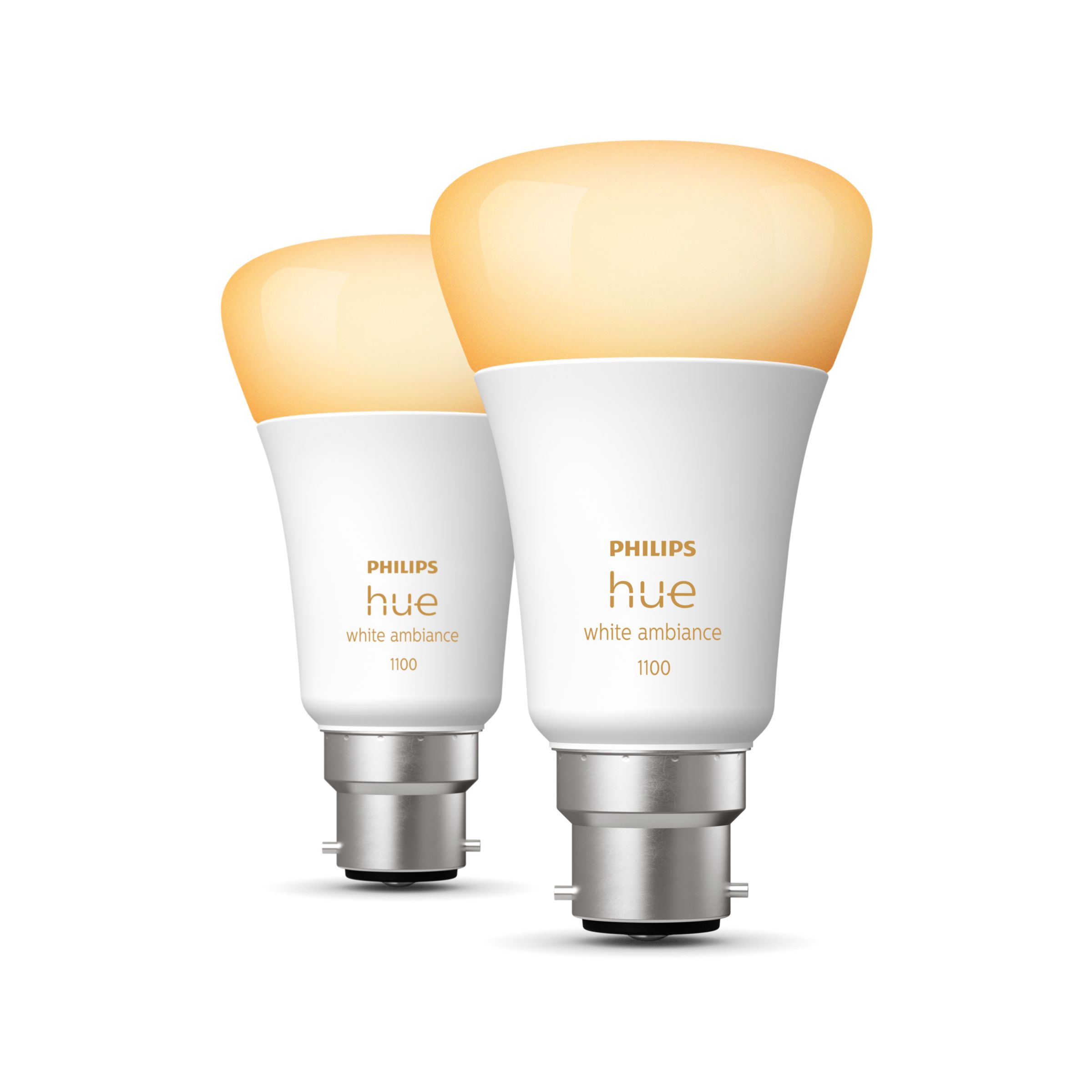 Hue 2-pack B22 LED Bulbs – White Ambiance | Philips Hue UK