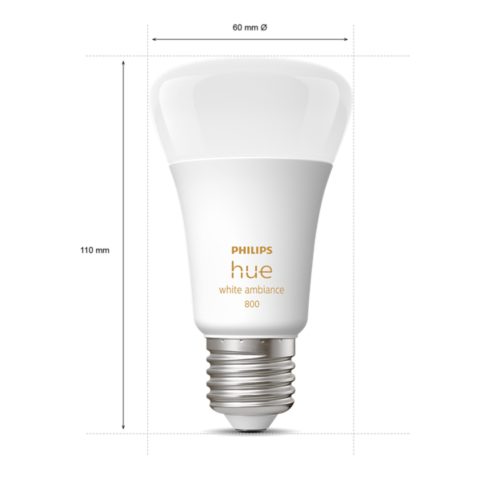 LED žárovka Hue A60 E27 – White Ambiance | Philips Hue CZ