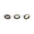 Milliskin 3er-Pack runder Einbauspot silber