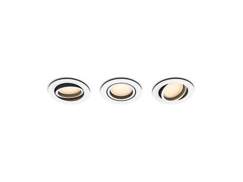 Hue White ambiance Milliskin indbygningsspots, 3-pak
