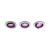 Centura 3er-Pack runder Einbauspot aluminium