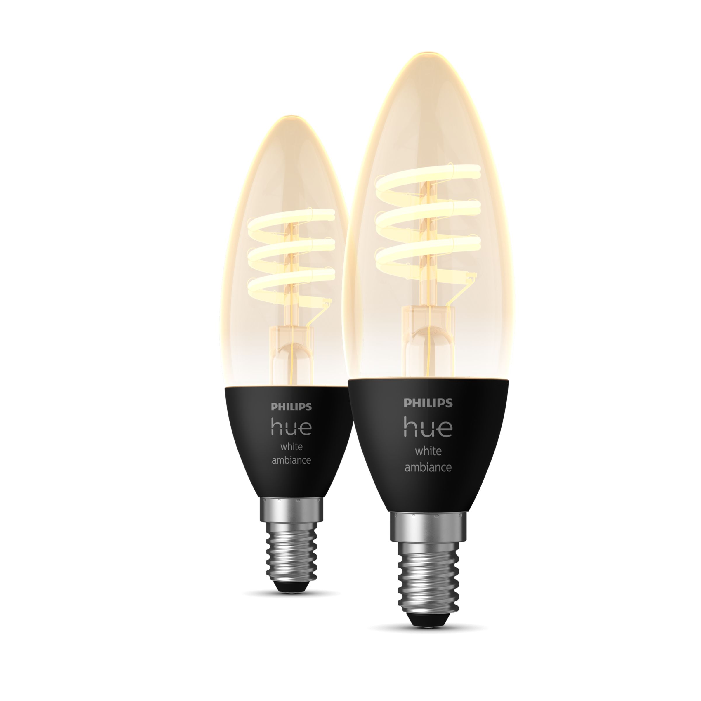 Philips Hue filament 2-pack E14 lampa - White ambiance