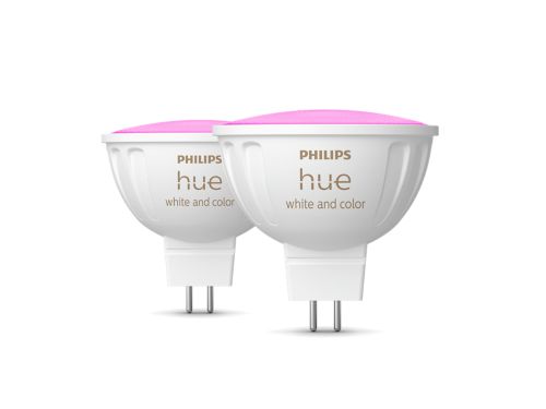Hue White and Colour Ambiance MR16 – smart spotlight – (2-pack)