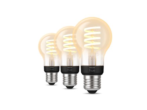 Hue White ambiance Filament A60 - E27 pærer - 3-pak