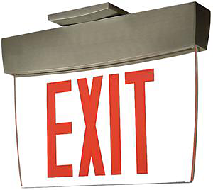 Caliber NYC Series Edge-Lit LED Exit Sign