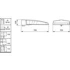 Dimension Drawing (without table) - BGP307 LED109-4S/740 II DM11 CLO 48/60S