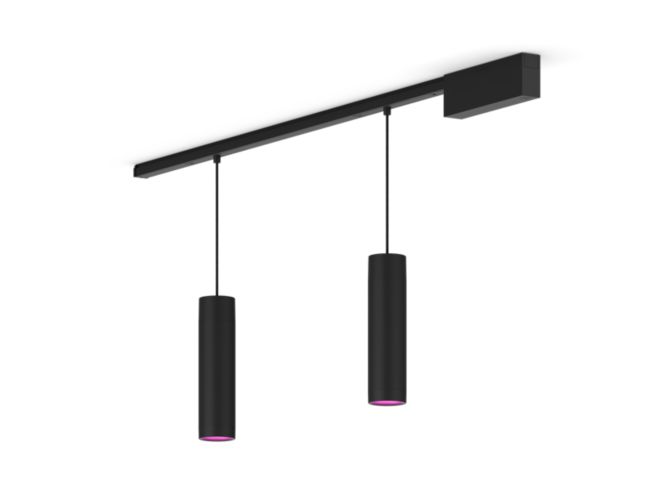 Gros plan de l'avant de Perifo kit de base pour plafond, droit (2 suspensions)