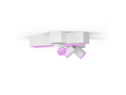 Hue White and Colour Ambiance Centris 3-spot cross ceiling light
