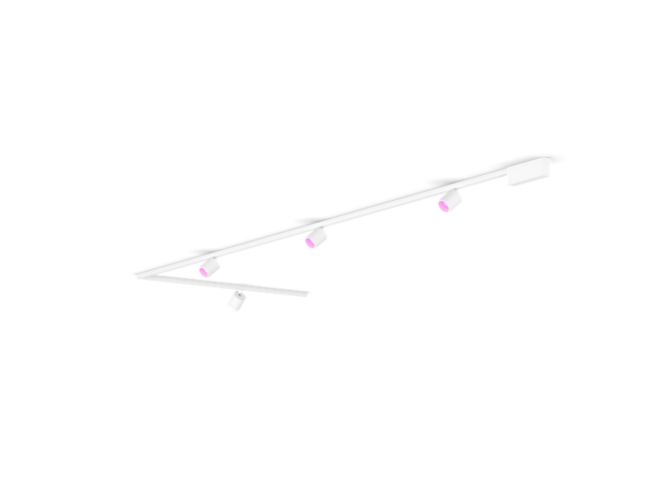 Close up of front of Perifo L-shaped ceiling base kit (4 spots)