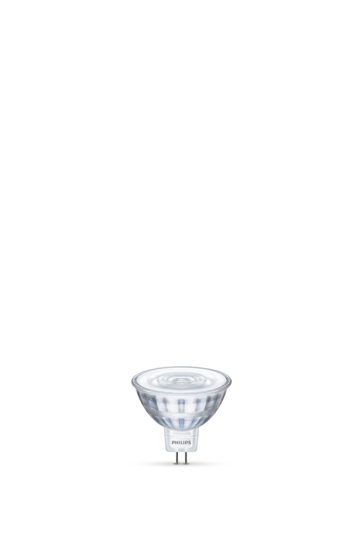 Dimmable LED light with a focused bright beam