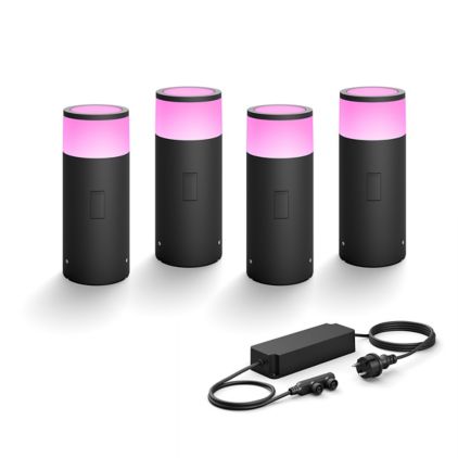 Nærbillede af forsiden af Udendørsbundle: 4 Calla piedestal + 100W strømforsyning