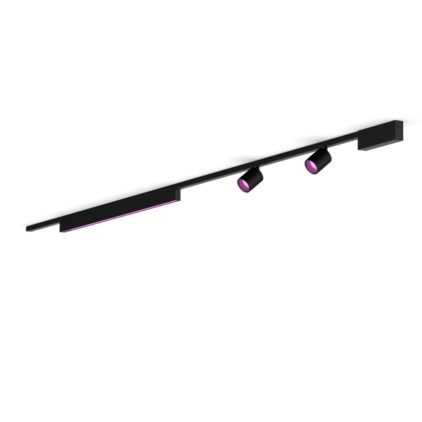 Close up of front of Perifo straight ceiling base kit (2 spots, 1 light bar)