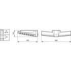 Dimension Drawing (without table) - BPP612 LED60/740 PSU SRN CLO 76P