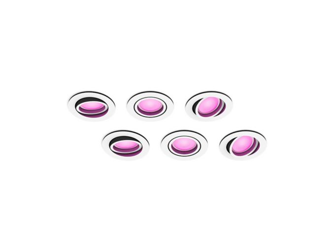 An image of product of the Multipack: Centura indbygningsspots 6-pak, hvid