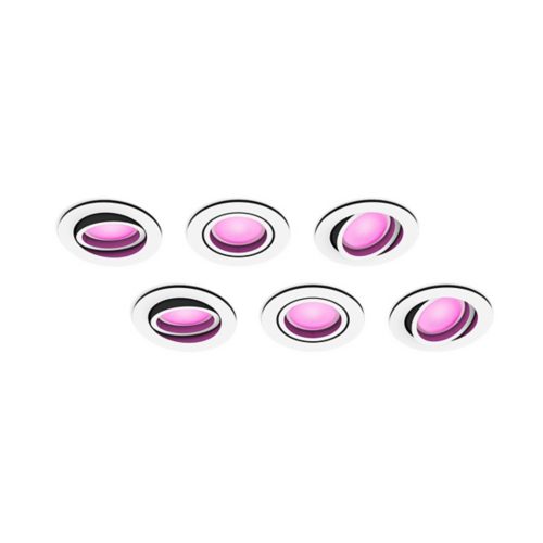 Multipack: Centura indbygningsspots 6-pak, hvid