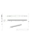 Dimension Drawing (without table) - BCP384 48LED RGBNW 220V A2 L100 DMX D2