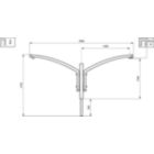  1400 mm - 89 mm - 5° - RAL color