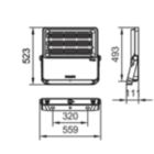 Dimension Drawing (without table) - BVP433 LED313/CW 220~240V 230W S6 GM