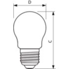 Classic Ledluster D 2 7 25w P45 E27 827 Cl Classic Filament Led Candles And Lusters Philips