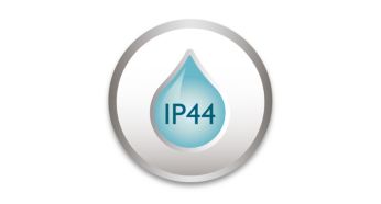 IP 44, ontworpen voor buitengebruik