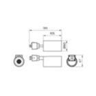 Dimension Drawing (without table) - ST031T LED30/840 33W 220-240V I WB WH GM