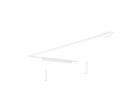 Perifo L-shaped ceiling base kit (2 pendants, 1 light bar)