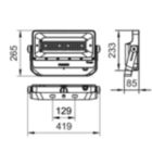 Dimension Drawing (without table) - BVP431 LED92/CW 220~240V 70W SMB GM