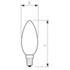  E14 B 35mm Clear