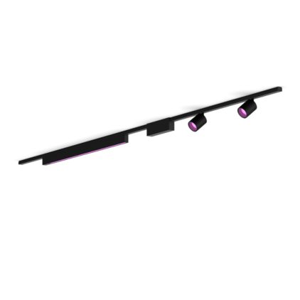 Close up of front of Perifo straight ceiling base kit (2 spots, 1 light bar)