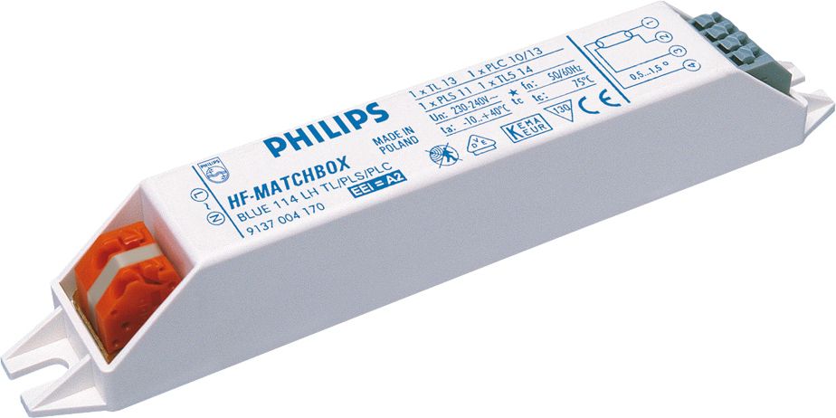 1 St Philips Elektronisches Vorschaltgerät HF-Matchbox BLUE HF-M 124 LH TL5 