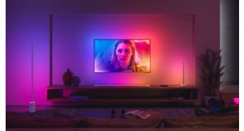 Sincronize filmes, programas de TV, músicas e jogos com luzes inteligentes 