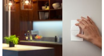 Pasukdami lengvai pritemdykite ir paryškinkite apšvietimą