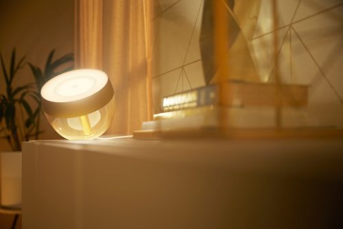 Philips Hue - Lampe à poser Iris connectée Iris Gen4 blanc avec