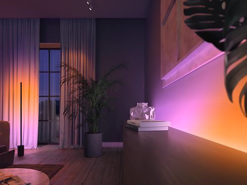 Extending a Philips Ambilight with Philips hue LED strips behind