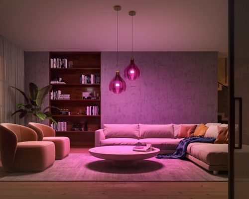 Sfera Ufficio - Philips by Signify Hue White and Color ambiance Starter Kit  Bridge + 2 Lampadine Smart E27 75W [929002468810]