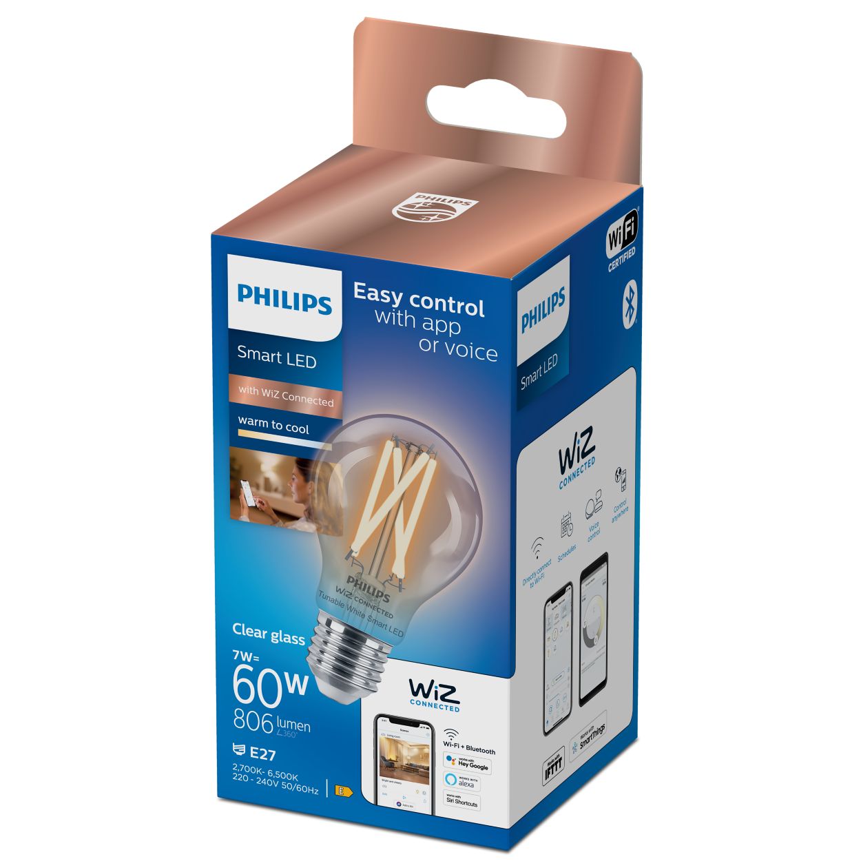 Philips a60 7w sales e27