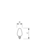  Candelabra Screw C-7 Clear