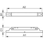 Dimension Drawing (with table) - HF-S 2 14-35 TL5 HE II 220-240V