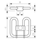 Dimension Drawing (with table) - PL-Q 16W/827/2P 1CT/10BOX