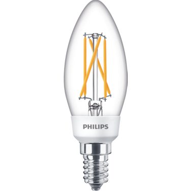 Philips Classic LEDcandle 2W Ersatz für 25W Glühlampe 827 E14 klar warmweiß  ST35 250lm