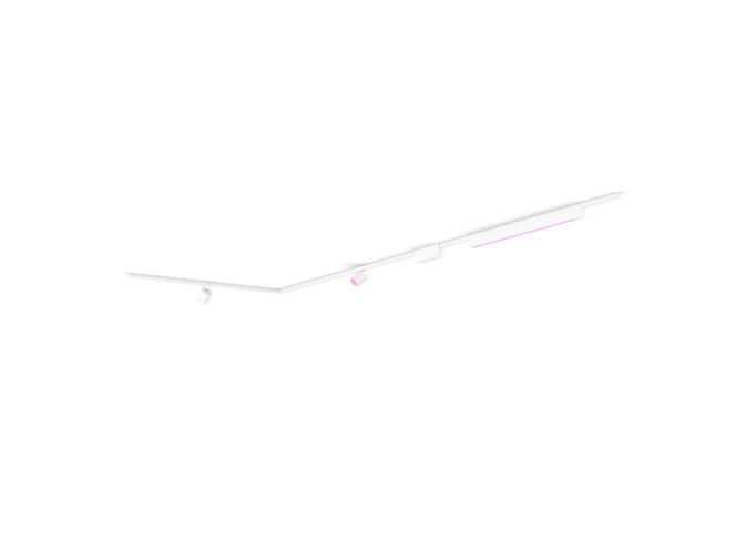 Gros plan de l'avant de Perifo kit de base pour plafond, en L (2 spots, 1 barre lumineuse)