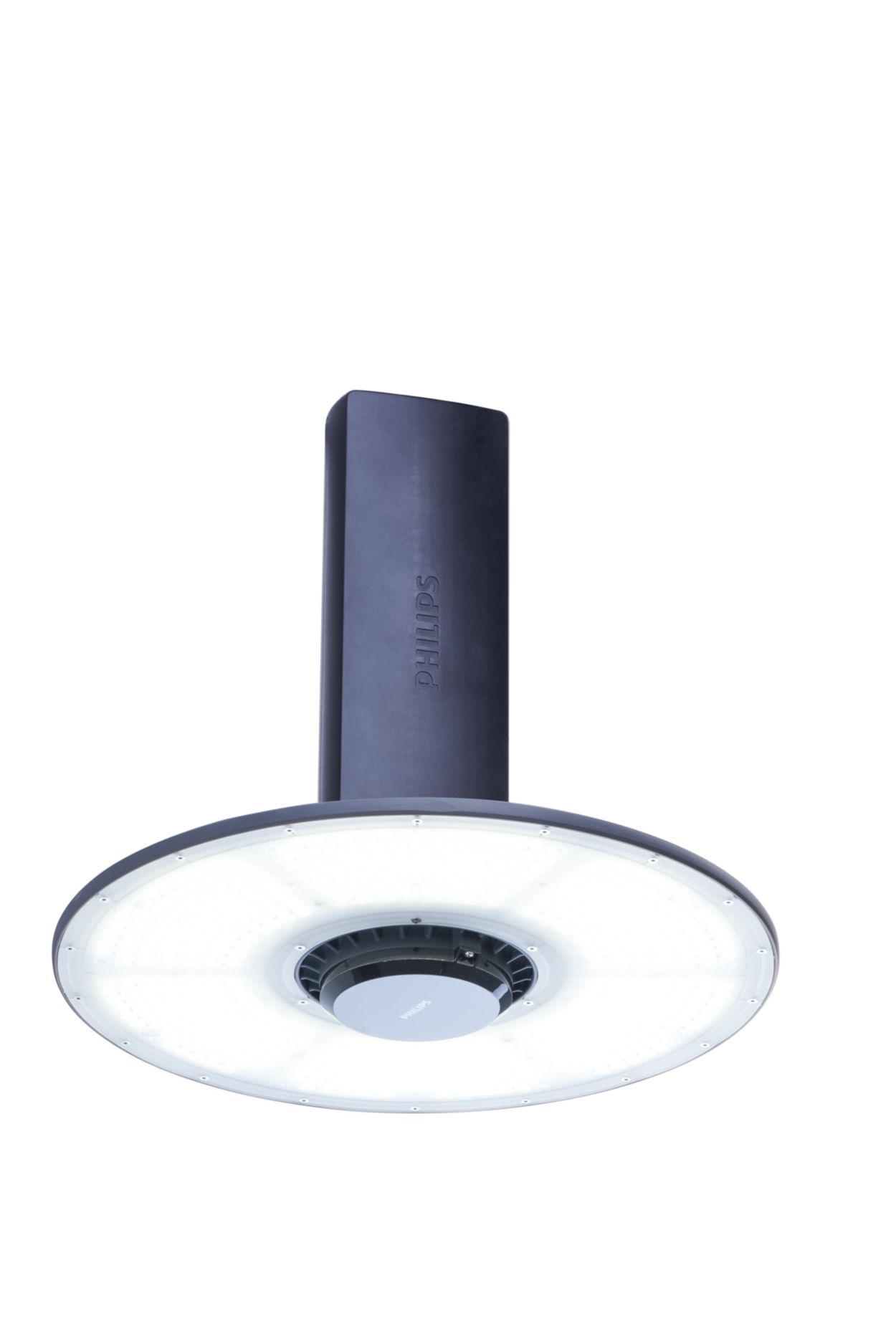 一种多功能的高棚 LED 灯具，具有高效率和面向未来的连接