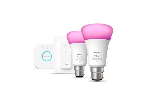 Hue White and Colour Ambiance Starter kit B22