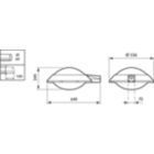 Dimension Drawing (without table) - BGP660 LED73-4S/830 I DW50 PC GR-2900