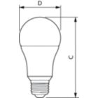  Single Contact Medium Screw A19 (A19) Frosted