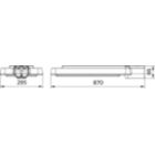 Dimension Drawing (without table) - BRP394 LED240/CW 150W DM SD 12.5M
