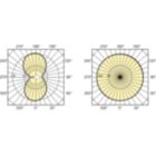 Light Distribution Diagram - MASTER SON PIA Plus 100W/220 E40 1SL/12