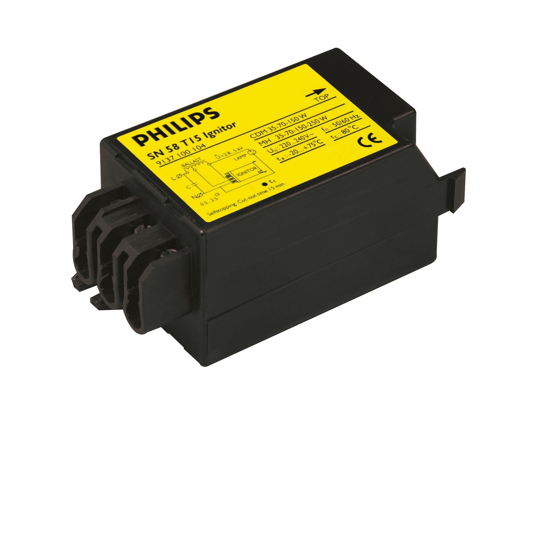 Electronic semi-parallel ignitor for HID lamp circuits